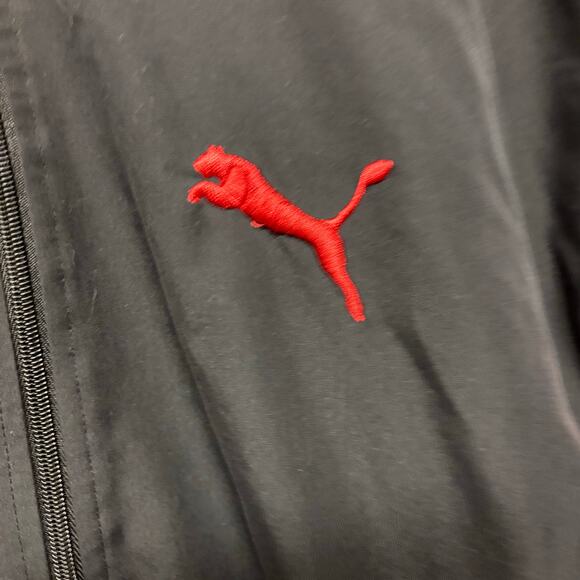 Puma Varsity Jacket Raglan Patch Logo Embroidered Bomber Kids 18-20 Lined Sports - Picture 5 of 10